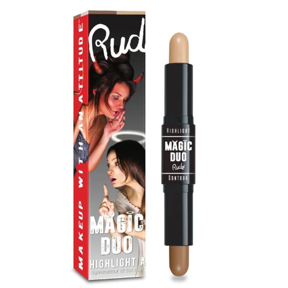 Rude Cosmetics Magic Duo Highlight & Contour - Tan COLOR!!!